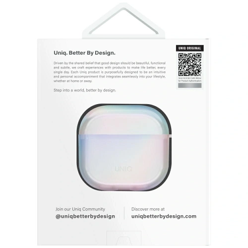 Kup UNIQ Iridescia Apple AirPods 4 Hangetui holo-quarz - UNIQ1528 - {ean13} - Sklep Home Screen