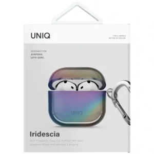 Kup UNIQ Iridescia Apple AirPods 4 Hülle Mitternachtsquarz - UNIQ1529 - {ean13} - Sklep Home Screen