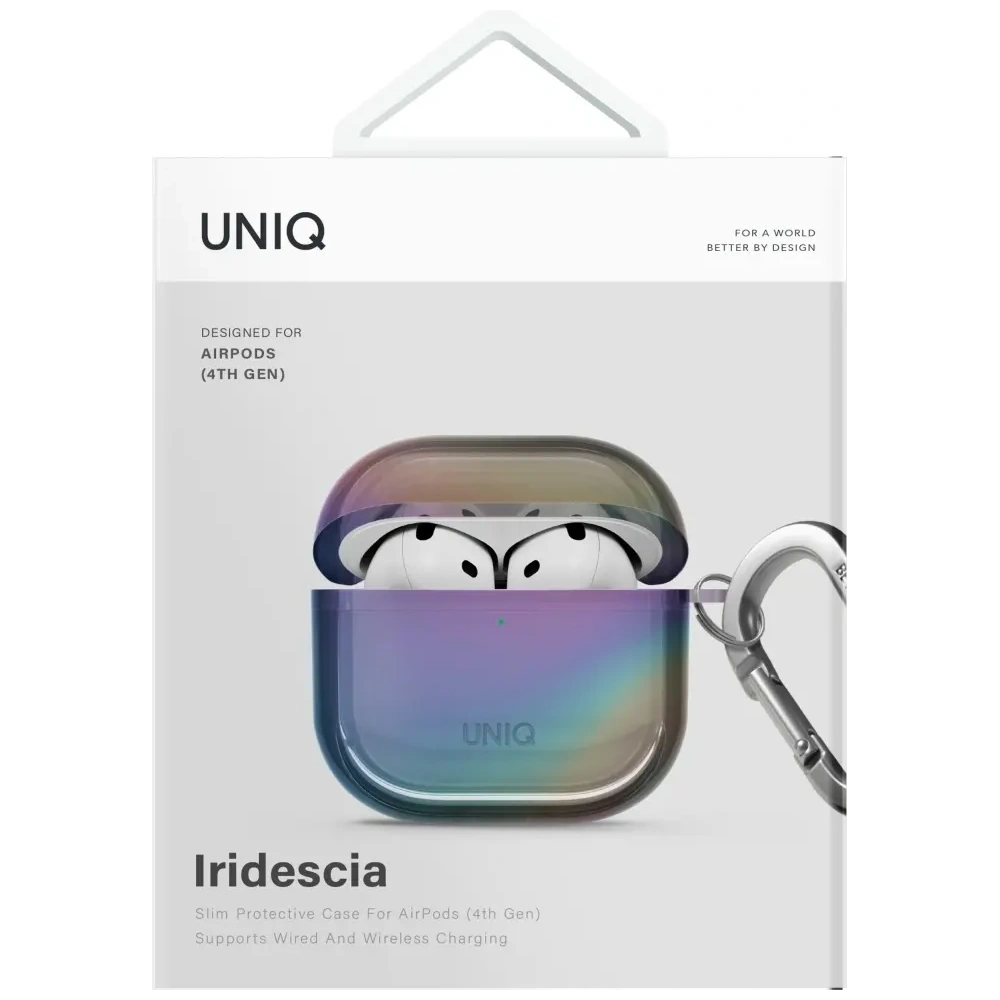 Etui UNIQ Iridescia do Apple AirPods 4 Hang Case midnight quartz