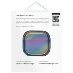 Kup UNIQ Iridescia Apple AirPods 4 Hülle Mitternachtsquarz - UNIQ1529 - {ean13} - Sklep Home Screen