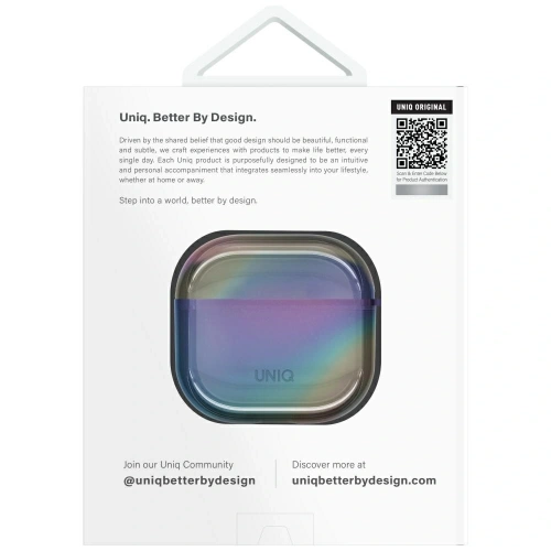 Kup UNIQ Iridescia Apple AirPods 4 Hülle Mitternachtsquarz - UNIQ1529 - {ean13} - Sklep Home Screen