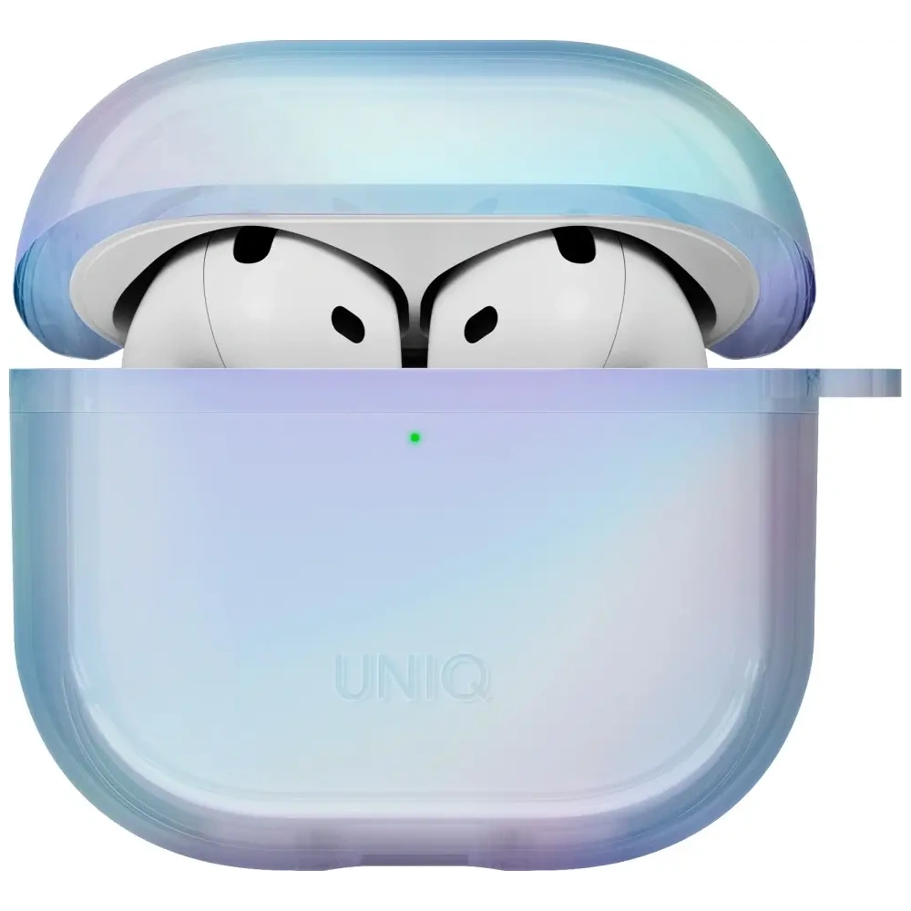 Etui UNIQ Iridescia do Apple AirPods 4 Hang Case niebieski