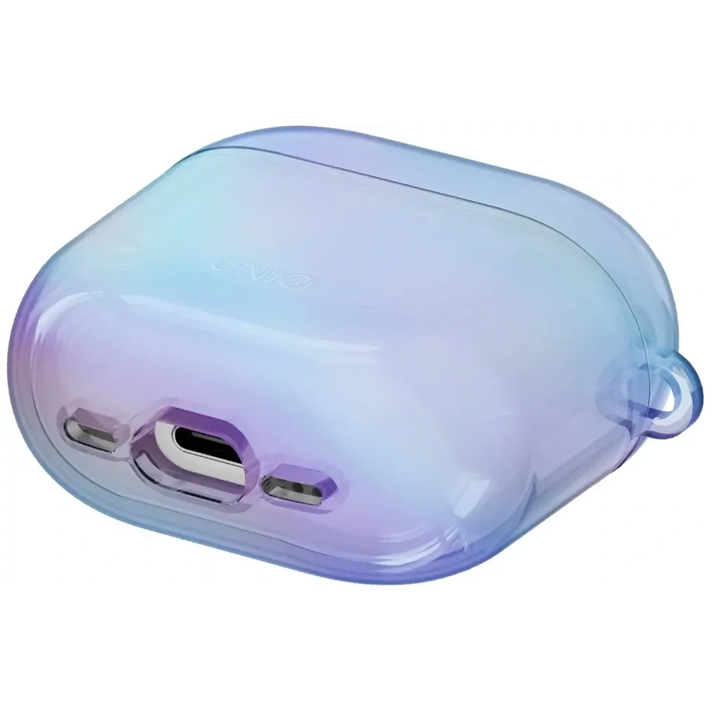 Etui UNIQ Iridescia do Apple AirPods 4 Hang Case niebieski