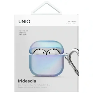 Kup Etui UNIQ Iridescia do Apple AirPods 4 Hang Case niebieski - UNIQ1530 - {ean13} - Sklep Home Screen
