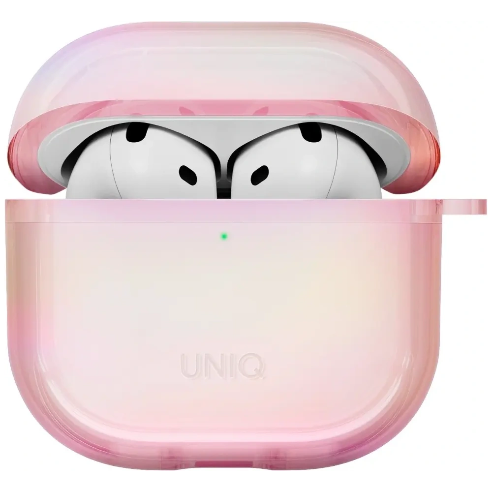 Etui UNIQ Iridescia do Apple AirPods 4 Hang Case pink prism