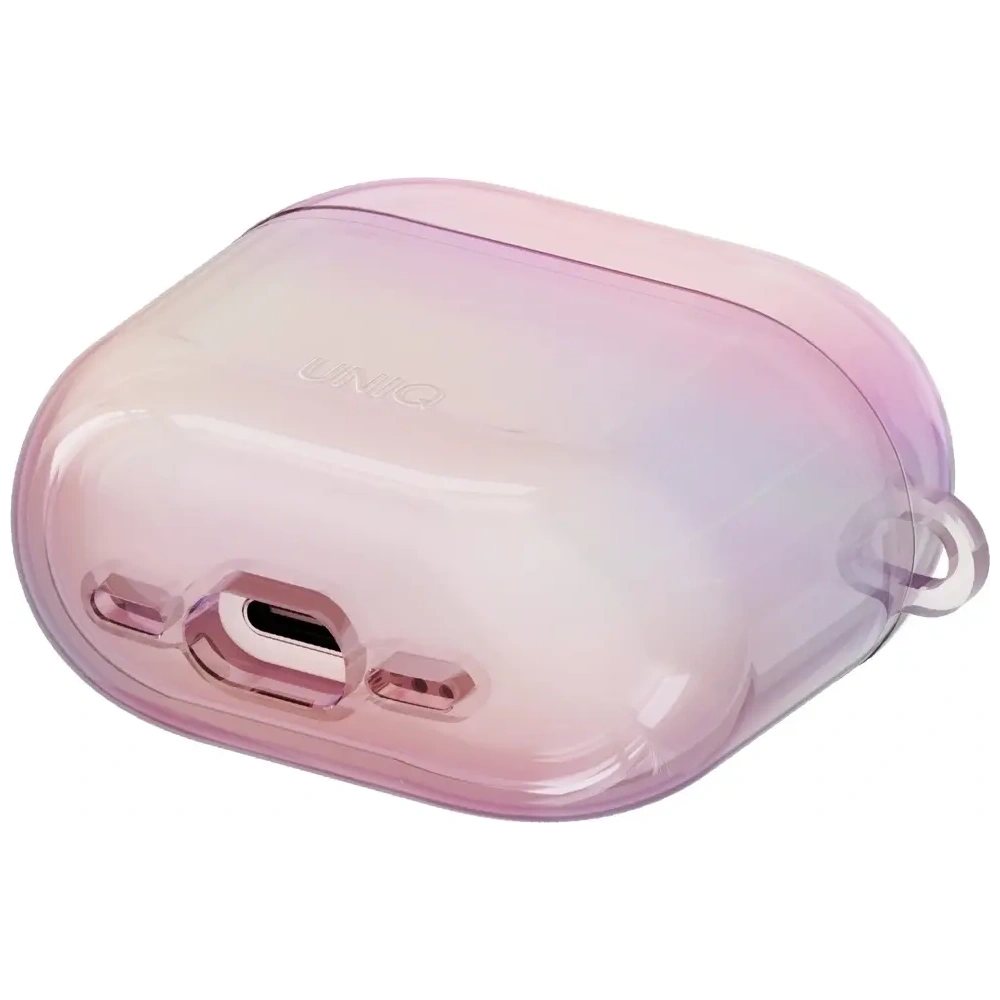 Etui UNIQ Iridescia do Apple AirPods 4 Hang Case pink prism