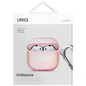 Kup UNIQ Iridescia Apple AirPods 4 Hülle rosa Prism - UNIQ1531 - {ean13} - Sklep Home Screen