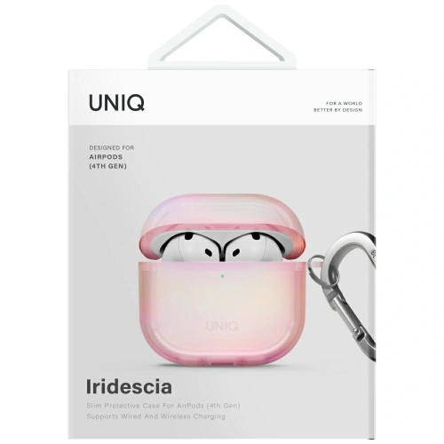 Kup UNIQ Iridescia Apple AirPods 4 Hülle rosa Prism - UNIQ1531 - {ean13} - Sklep Home Screen