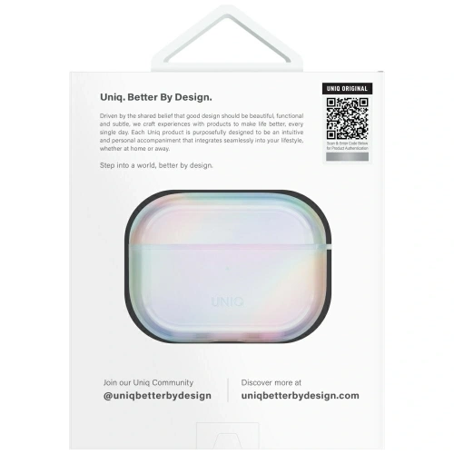 Buy UNIQ Iridescia Apple AirPods Pro 2 Hang Case holo quartz - UNIQ1532 - {ean13} - Home Screen Store Europe