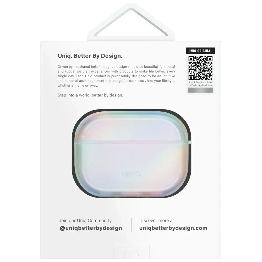 Etui UNIQ Iridescia do Apple AirPods Pro 2 Hang Case holo quartz