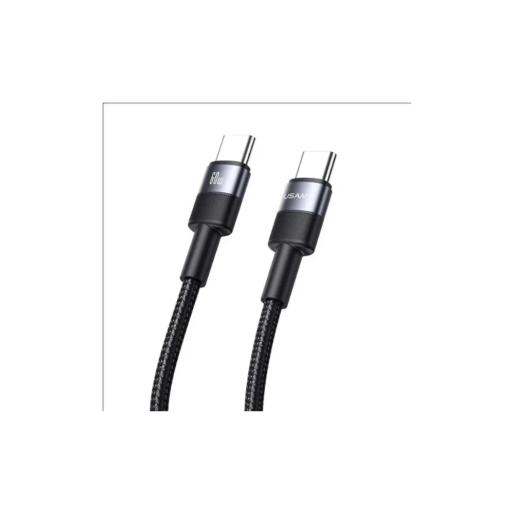 Kabel USAMS USB-C na USB-C set 30szt. 60W 1,2m pleciony SJ724ZJ01 (US-SJ724 )
