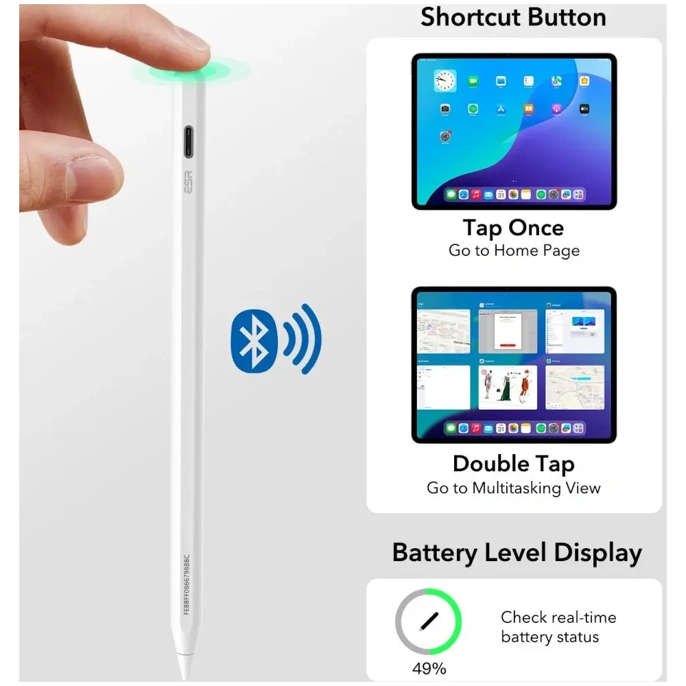 Rysik ESR Geo Digital Stylus Pen White