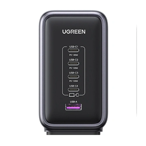 Kup UGREEN CD333 Nexode napájecí adaptér, USB-A. 4xUSB-C, GaN, 300W + USB-C kabel 240W (černý) - UGR5627 - {ean13} - Sklep Home Screen