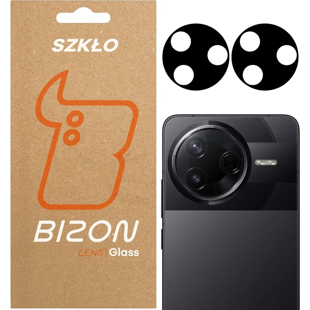 Szkło na aparat Bizon Glass Silk Lens do Xiaomi Poco F7 Pro [2 PACK]