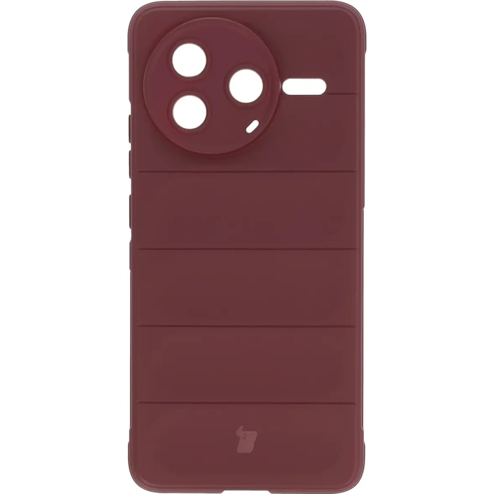 Pancerne etui Bizon Case Tur do Xiaomi Poco F7 Pro burgundowe