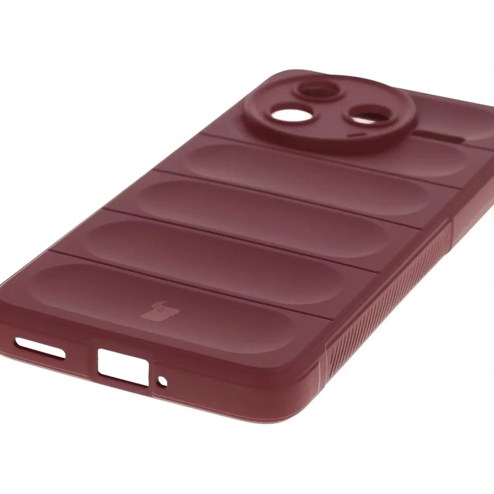 Pancerne etui Bizon Case Tur do Xiaomi Poco F7 Pro burgundowe