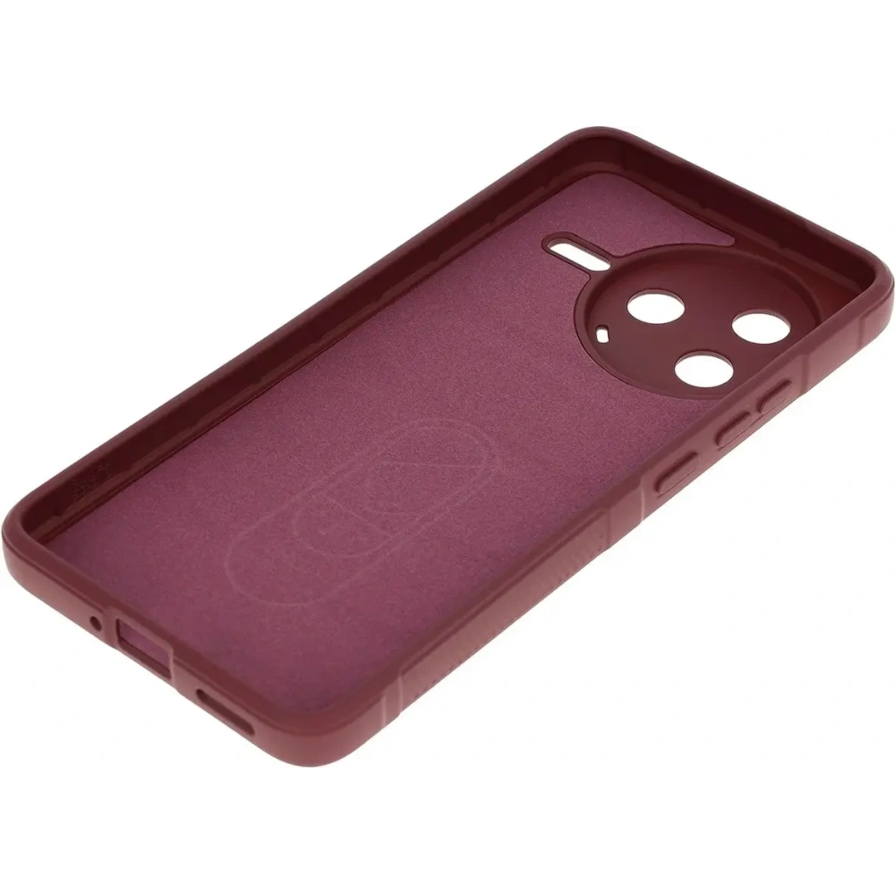 Pancerne etui Bizon Case Tur do Xiaomi Poco F7 Pro burgundowe