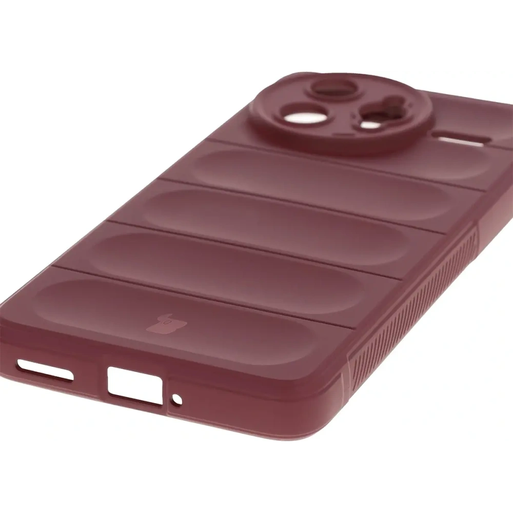 Pancerne etui Bizon Case Tur do Xiaomi Poco F7 Ultra burgundowe