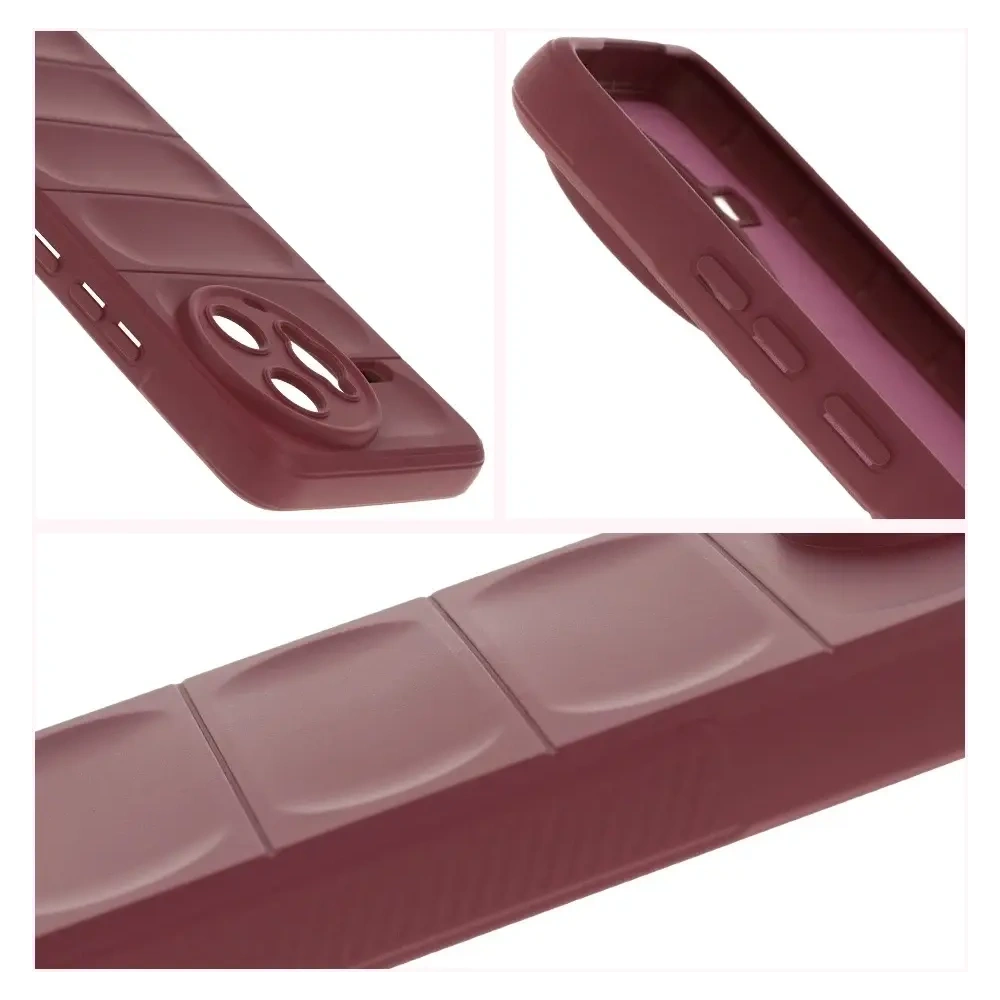 Pancerne etui Bizon Case Tur do Xiaomi Poco F7 Ultra burgundowe