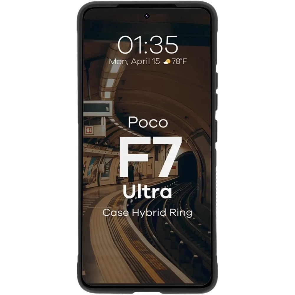 Pancerne etui Bizon Case Tur do Xiaomi Poco F7 Ultra czarne