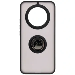 Bizon Case Hybrid Ring Realme 14 Pro Plus 5G smoky with a black frame