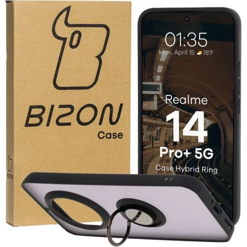 Kup Bizon Case Hybrid Ring Realme 14 Pro Plus 5G rauchig mit schwarzem Rahmen - BIZ9052 - {ean13} - Sklep Home Screen