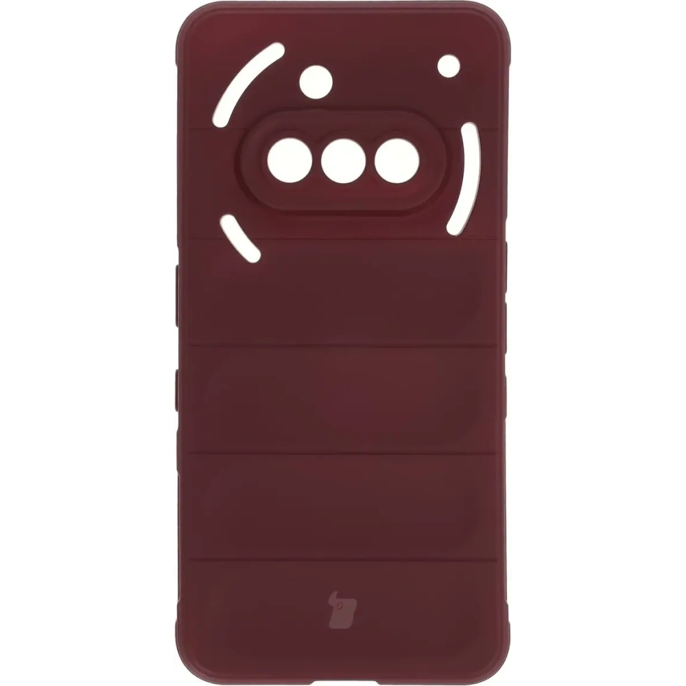 Pancerne etui Bizon Case Tur do Nothing Phone (3a) burgundowe