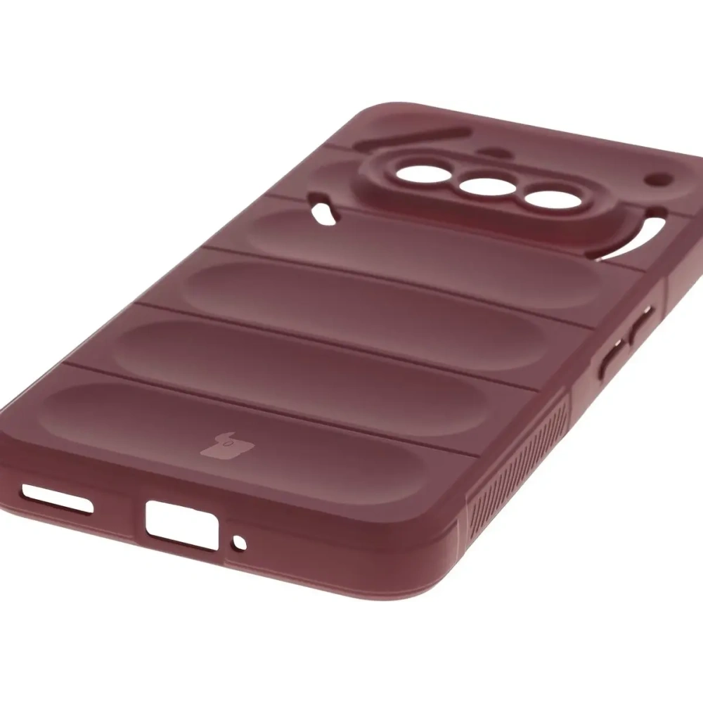 Pancerne etui Bizon Case Tur do Nothing Phone (3a) burgundowe