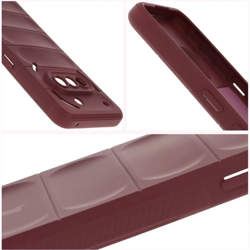 Pancerne etui Bizon Case Tur do Nothing Phone (3a) burgundowe