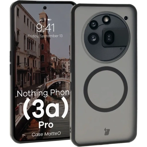 Kup Bizon Case MatteO Magnetic Nothing Phone (3a) Pro rauchschwarz - BIZ9054 - {ean13} - Sklep Home Screen