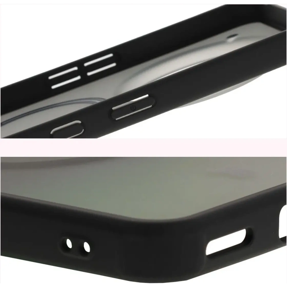 Etui z pierścieniem magnetycznym Bizon Case MatteO do Nothing Phone (3a) Pro przydymione-czarne