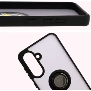 Buy Bizon Case Hybrid Ring Samsung Galaxy A36 5G smoky with a black frame - BIZ9055 - {ean13} - Home Screen Store Europe