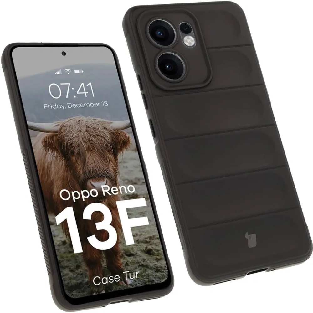 Pancerne etui Bizon Case Tur do Oppo Reno13 F czarne