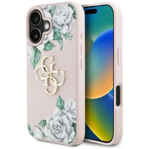 Kup Ghiciți trandafirii granulați Big 4G logo Apple iPhone 16 roz - GUE4539 - {ean13} - Sklep Home Screen