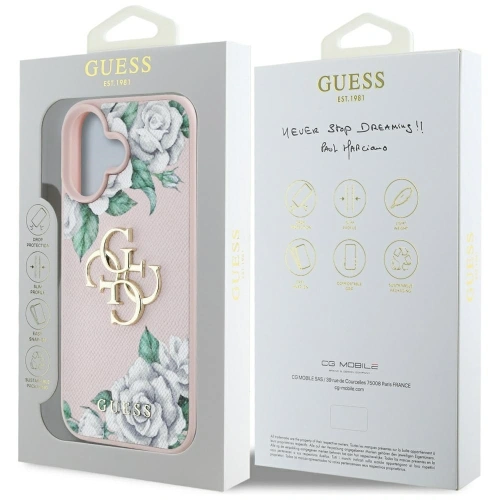 Kup Raten Sie die graniastigen Rosen Big 4G-Logo Apple iPhone 16 pink - GUE4539 - {ean13} - Sklep Home Screen