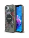 Guess IML Blumen MagSafe Apple iPhone 16e schwarz