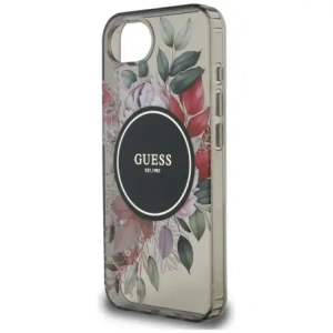Buy Guess IML Flowers MagSafe Apple iPhone 16e black - GUE4540 - {ean13} - Home Screen Store Europe