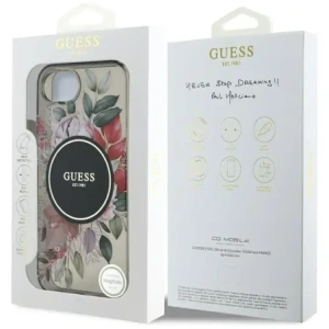 Buy Guess IML Flowers MagSafe Apple iPhone 16e black - GUE4540 - {ean13} - Home Screen Store Europe