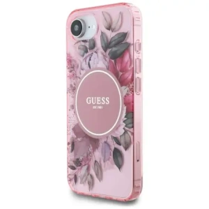 Buy Guess IML Flowers MagSafe Apple iPhone 16e pink - GUE4541 - {ean13} - Home Screen Store Europe