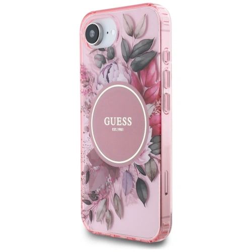 Kup Guess IML Flori MagSafe Apple iPhone 16e roz roz - GUE4541 - {ean13} - Sklep Home Screen