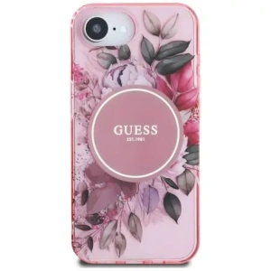 Buy Guess IML Flowers MagSafe Apple iPhone 16e pink - GUE4541 - {ean13} - Home Screen Store Europe