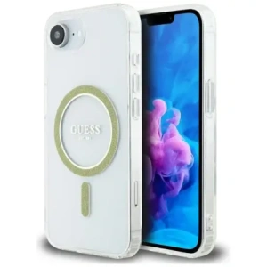 Buy Guess IML Glitter Circle MagSafe Apple iPhone 16e clear - GUE4542 - {ean13} - Home Screen Store Europe