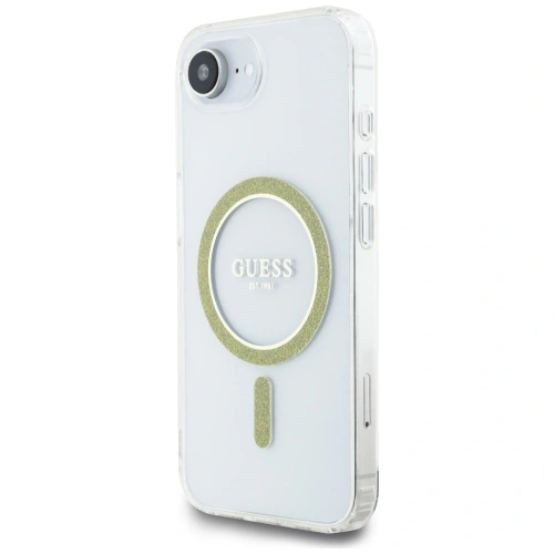 Buy Guess IML Glitter Circle MagSafe Apple iPhone 16e clear - GUE4542 - {ean13} - Home Screen Store Europe