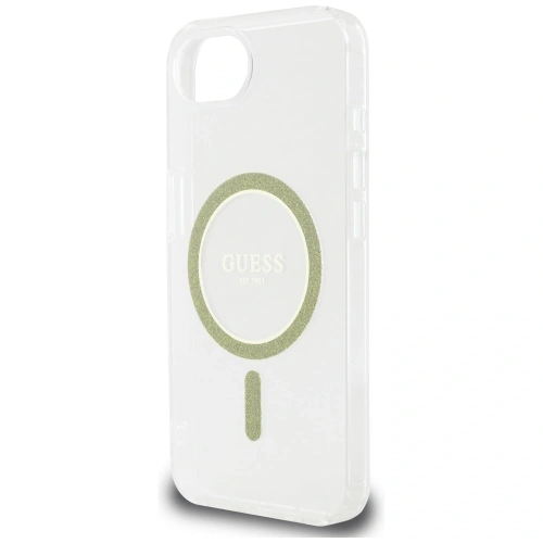 Kup Guess IML Glitter Circle MagSafe Apple iPhone 16e klar - GUE4542 - {ean13} - Sklep Home Screen