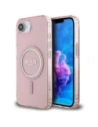 Guess IML Glitter Circle MagSafe Apple iPhone 16e růžová