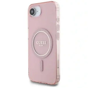 Buy Guess IML Glitter Circle MagSafe Apple iPhone 16e pink - GUE4543 - {ean13} - Home Screen Store Europe