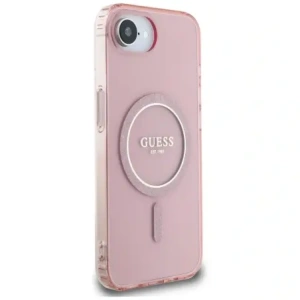 Buy Guess IML Glitter Circle MagSafe Apple iPhone 16e pink - GUE4543 - {ean13} - Home Screen Store Europe