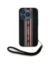 Kup Karl Lagerfeld Saffiano Athleisure Streifen Cord Apple iPhone 15 Pro schwarz-rot - KLD22027 - {ean13} - Sklep Home Screen