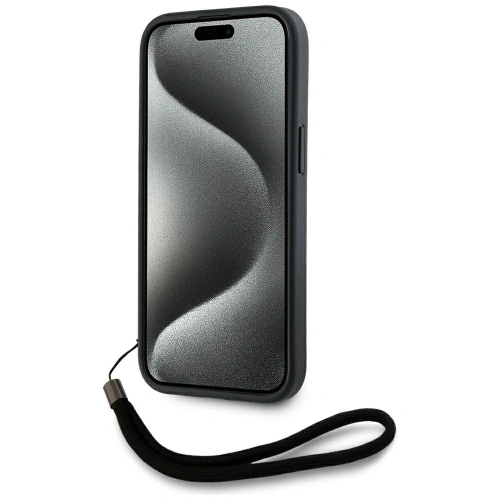 Kup Karl Lagerfeld Saffiano Athleisure Proužky Cord Apple iPhone 15 Pro černá-červená - KLD22027 - {ean13} - Sklep Home Screen