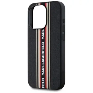 Kup Karl Lagerfeld Saffiano Athleisure Dungi Cord Apple iPhone 15 Pro Max negru-roșu - KLD22029 - {ean13} - Sklep Home Screen